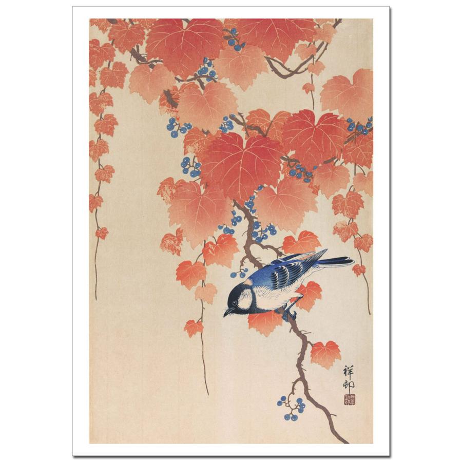 小原古邨 桐に四十雀  B4〜B0サイズ ジクレーポスター | 