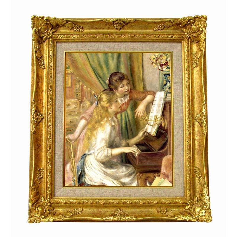 世界の名画 ルノワール ピアノを弾く二人の少女 ジクレー 世界の名画 ルノワール ピアノを弾く二人の少女 ジクレー