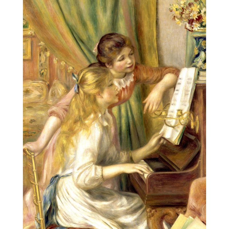 世界の名画 ルノワール ピアノを弾く二人の少女 ジクレー 世界の名画 ルノワール ピアノを弾く二人の少女 ジクレー