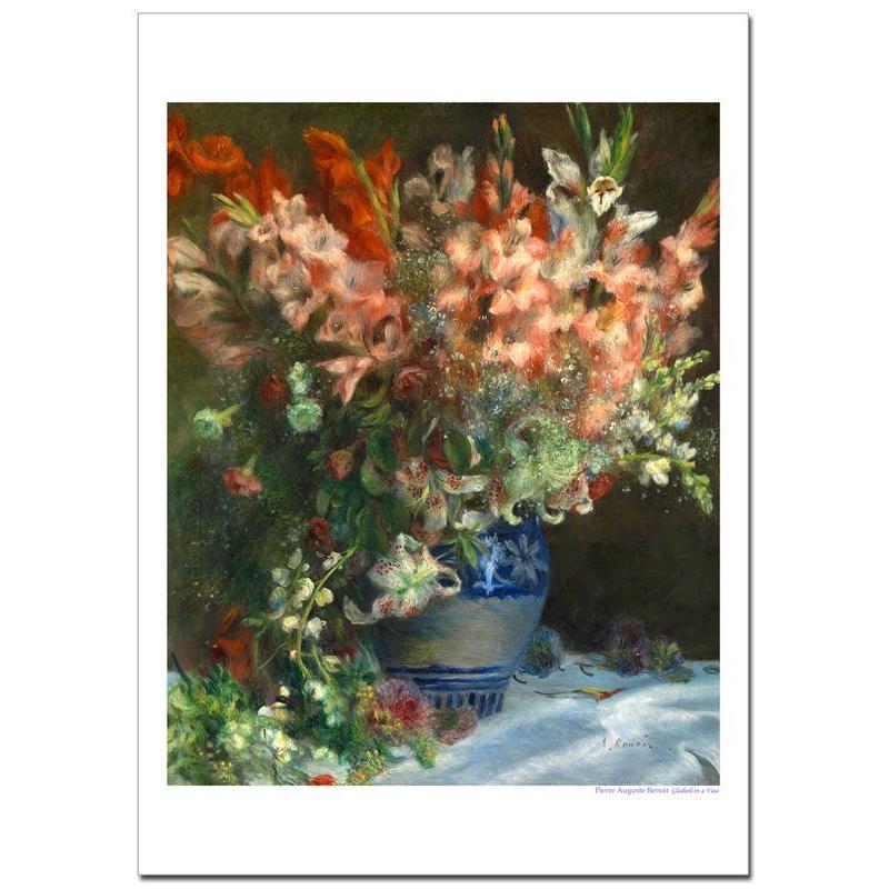 ルノワール グラジオラス ジクレーアートポスター B4 (364ミリ×257ミリ