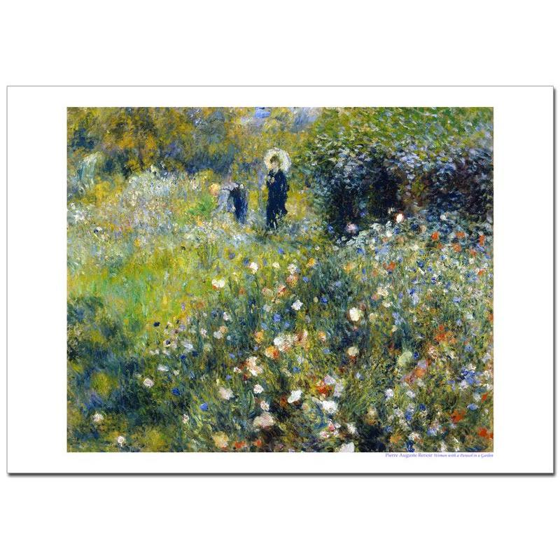 額装済/The Garden in/ルノワール/インテリア/アート/ポスター 額装済/The Garden in/ルノワール/インテリア/アート/ポスター