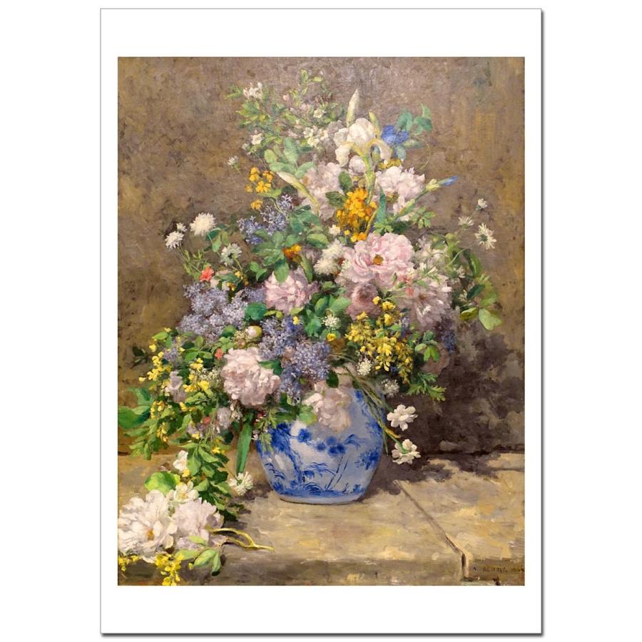 ルノワール 春の花束(春のブーケ） ジ−クレーポスターA2（420ミリ×594 
