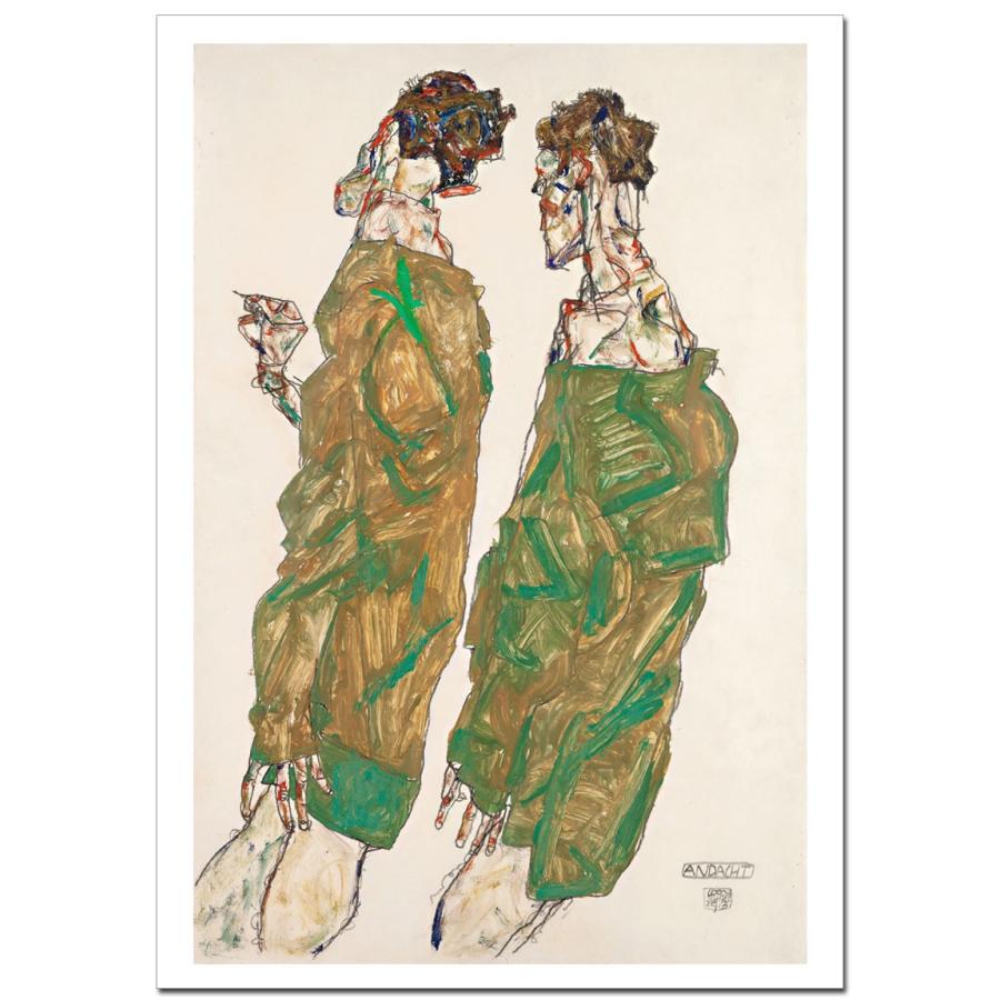 エゴン・シーレDevotion ジクレーポスターA1(594ミリ×841ミリ) | 