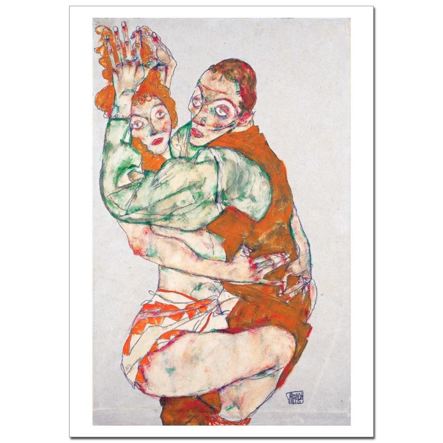 エゴン・シーレ　Lovemaking ジクレーポスターB4(257ミリ×364ミリ) | 