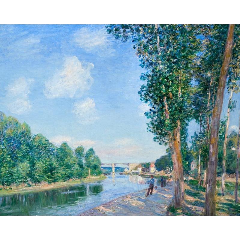 世界の名画　アルフレッド・シスレー サンマメス6月の日光 　ジークレー複製画　豪華額装品 |  | 01