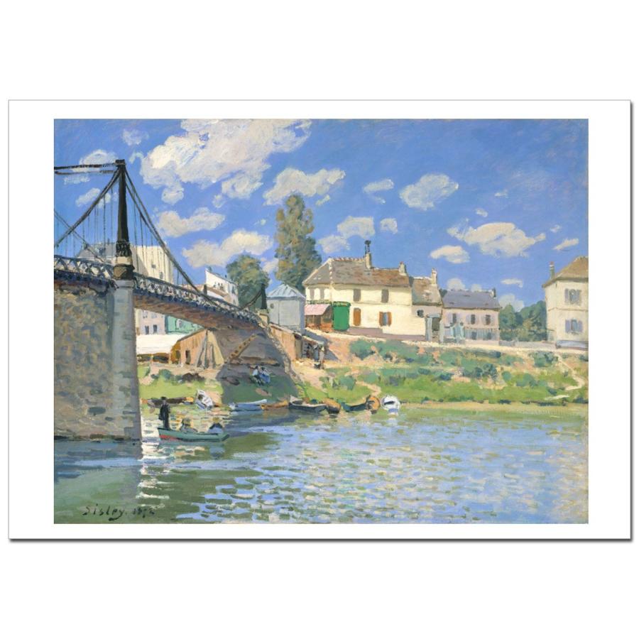 シスレー ヴィルヌーヴ・ラ・ガランヌの橋A2(420ミリ×594ミリ) ジクレーポスター | 