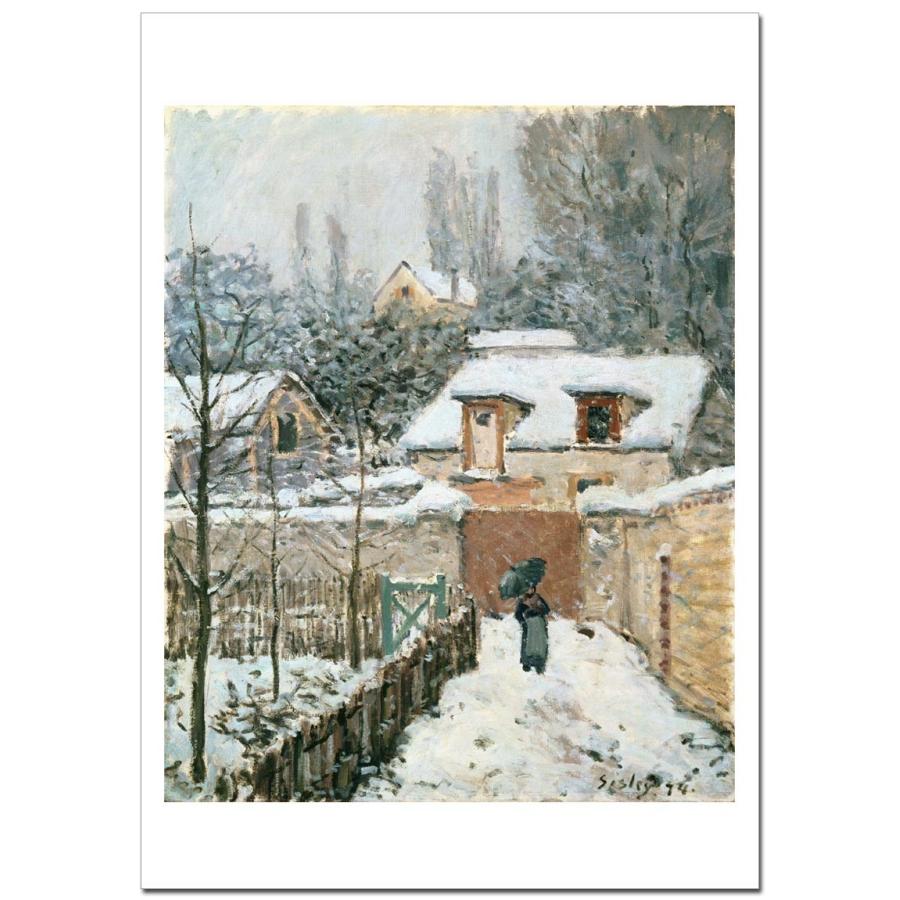 シスレー ルーヴシエンヌの雪 ジクレーポスター B4（257ミリ×364ミリ） | 