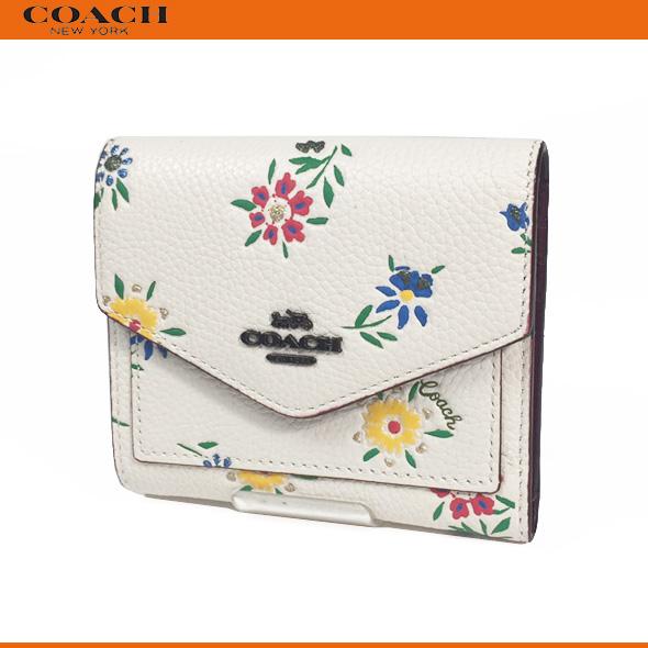 コーチ レディース 花柄 財布 三つ折り財布 Coach スモール ウォレット ウィズ ワイルド フラワー プリント 1131 チョーク ホワイト ブティック品 新作 新品 1131 Chalk Successストア 通販 Yahoo ショッピング