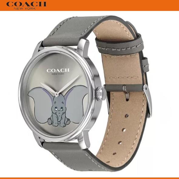 コーチ ディズニー コラボ レディース ウォッチ 時計 腕時計 Coach ダンボ グランド レザー ストラップ ウオッチ グレー ブティック品 新作 セール品 Dumbo Successストア 通販 Yahoo ショッピング
