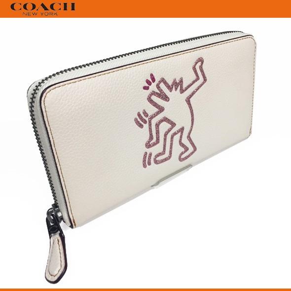 コーチ レディース 財布 長財布 コーチ X キースヘリングコラボ Coach X Keith Haring Accordion Zwallet 28677 チョーク ブティック セール品 28677chalk Successストア 通販 Yahoo ショッピング