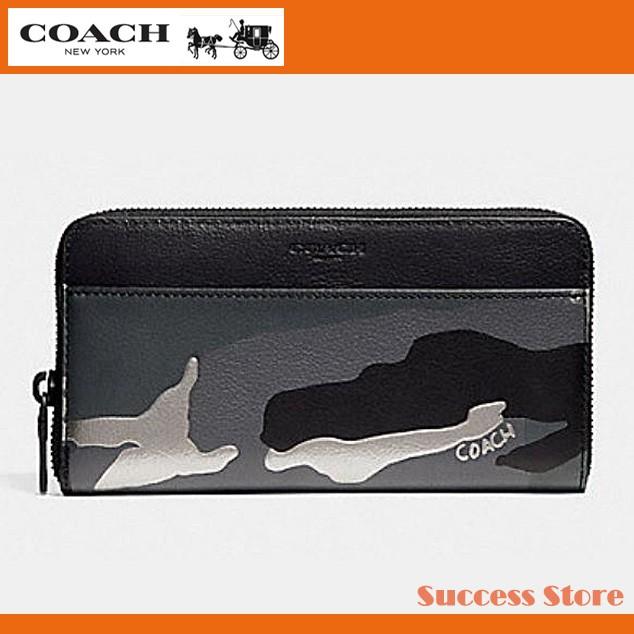 コーチ メンズ 財布 長財布 アウトレット Coach ラウンドファスナー メタリック カモ プリント F シルバー 迷彩 カモフラ 新作 アメリカ限定 国内発 Successストア 通販 Yahoo ショッピング