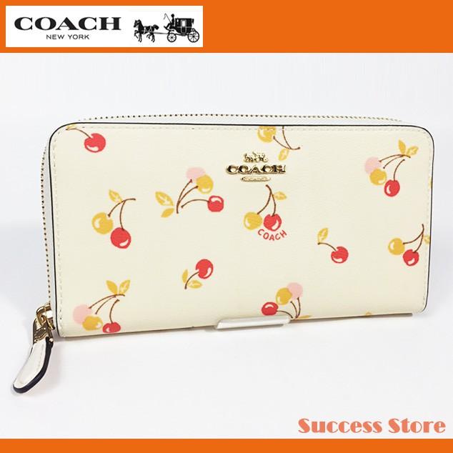 コーチ レディース 財布 長財布 アウトレット Coach アコーディオン ジップ ウォレット チェリー プリント F チェリーマルチ さくらんぼ 新作 国内発送 Successストア 通販 Yahoo ショッピング