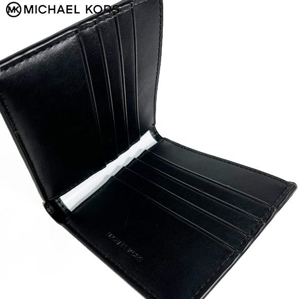 MICHAEL KORS 折り財布 ブラック　MKロゴ　メンズ MICHAEL KORS マイケルコース 財布 メンズ 2つ折り 折財布