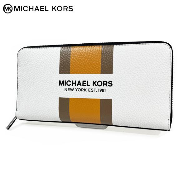 MICHAEL KORS ストライプ長財布 MICHAEL KORS(マイケルコース) 長財布 - ライトピンク レザー