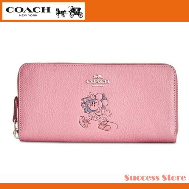 コーチ ディズニー コラボ レディース 財布 長財布 Coach ミニー モチーフ ボックスド アコーディオン ジップ ウォレット b ピンク 直営 新作 bpink Successストア 通販 Yahoo ショッピング