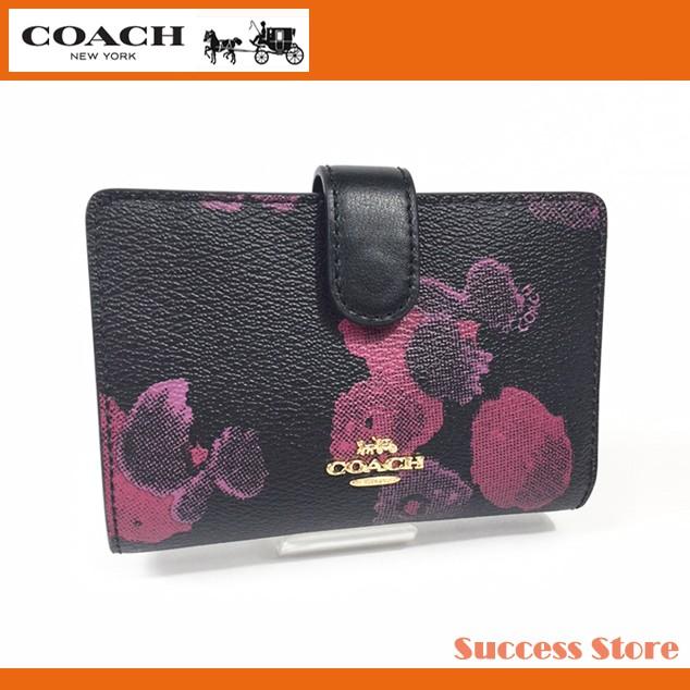 コーチ レディース 花柄 財布 二つ折り財布 アウトレット COACH