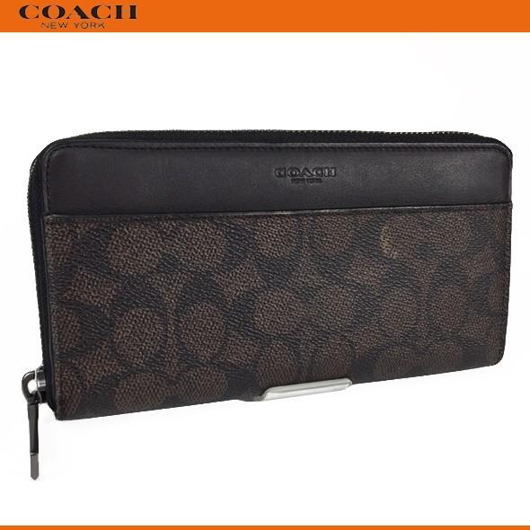 コーチ メンズ 財布 長財布 Coach アコーディオン ウォレット シグネチャー キャンバス マホガニー ブラウン Mah セール品 新品 mah Successストア 通販 Yahoo ショッピング