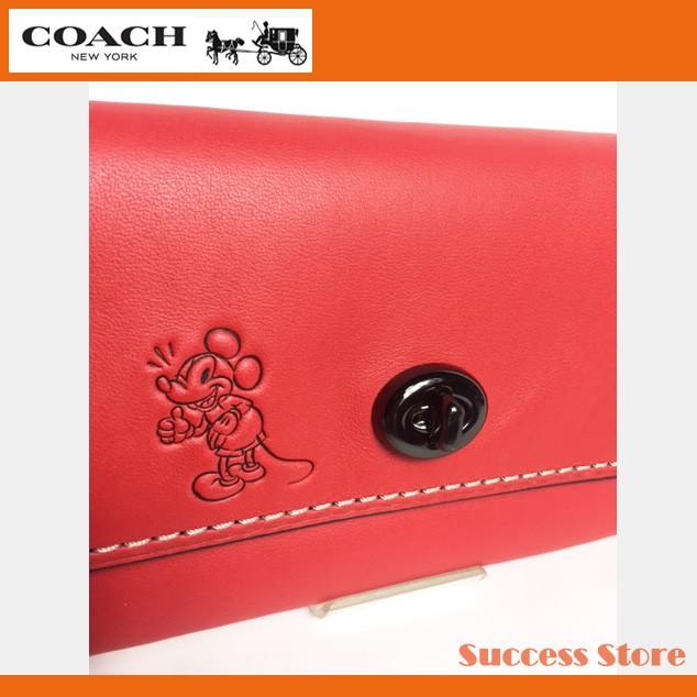 コーチ ディズニー コラボ 財布 長財布 限定75周年 ミッキー ターン