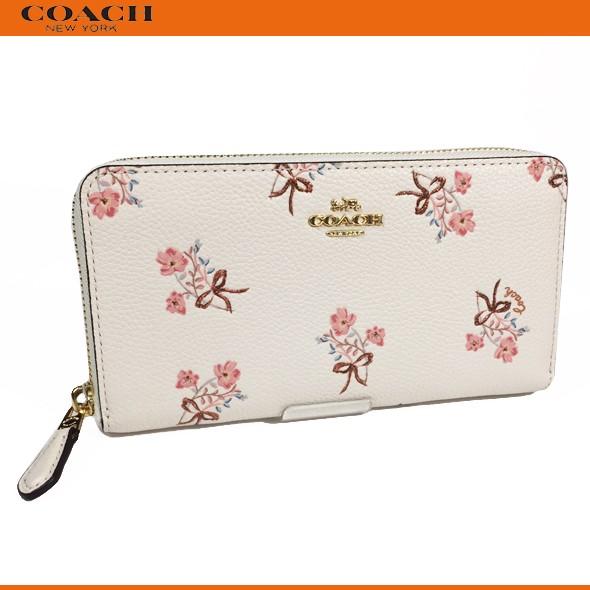 コーチ レディース 花柄 財布 長財布 Coach アコーディオン ジップ ウォレット サクラ フローラル バウ プリント チョーク ブティック品 新作 新品 gdha Successストア 通販 Yahoo ショッピング