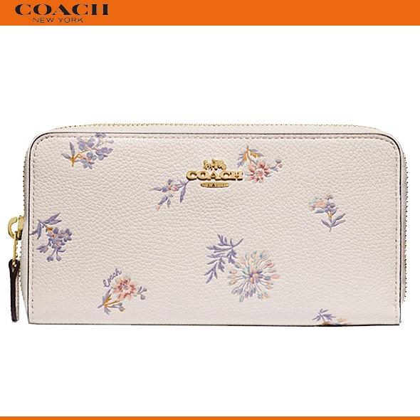 コーチ レディース 花柄 財布 長財布 Coach Meadow Prairie アコーディオン ジップ ウォレット メドウ プレーリー レザー 692 ホワイト ブティック 新作 692 Successストア 通販 Yahoo ショッピング
