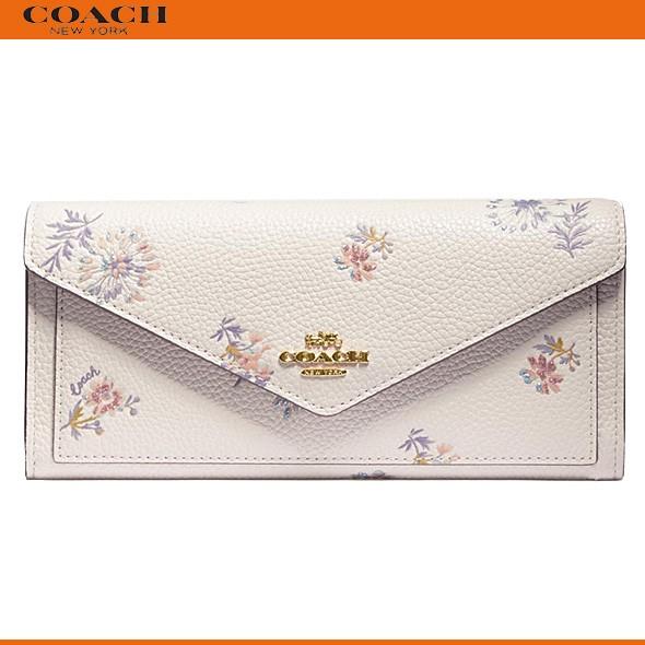 コーチ レディース 花柄 財布 長財布 Coach Meadow Prairie ソフト ウォレット メドウ プレーリー レザー ホワイト Gdha ブティック 新作 Successストア 通販 Yahoo ショッピング
