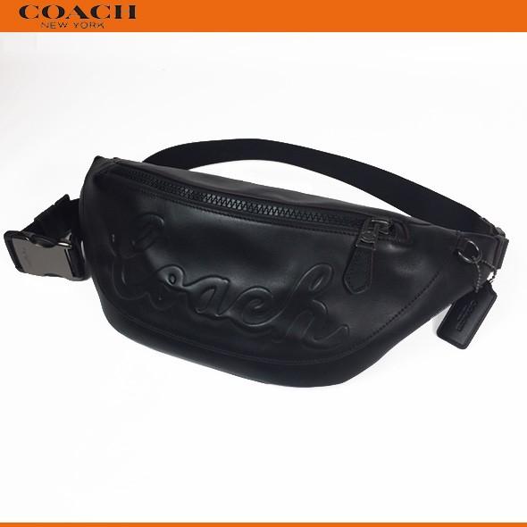 コーチ メンズ ボディーバッグ ウエストポーチ バッグ アウトレット Coach ウォーレン ベルト バッグ スクリプト レザー F ブラック Qb Bk 新作 新品 qbbk Successストア 通販 Yahoo ショッピング