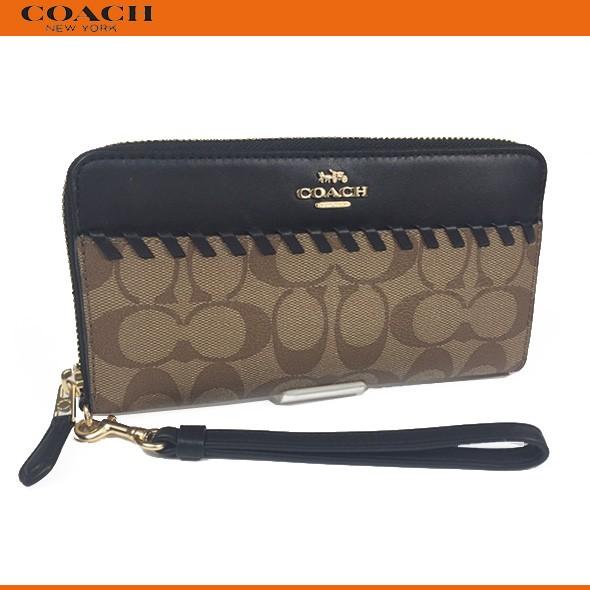 コーチ レディース メンズ 財布 長財布 アウトレット Coach アコーディオン ジップ ウォレット シグネチャー ウィップステッチ F カーキ Imcbi 新作 新品 imcbi Successストア 通販 Yahoo ショッピング