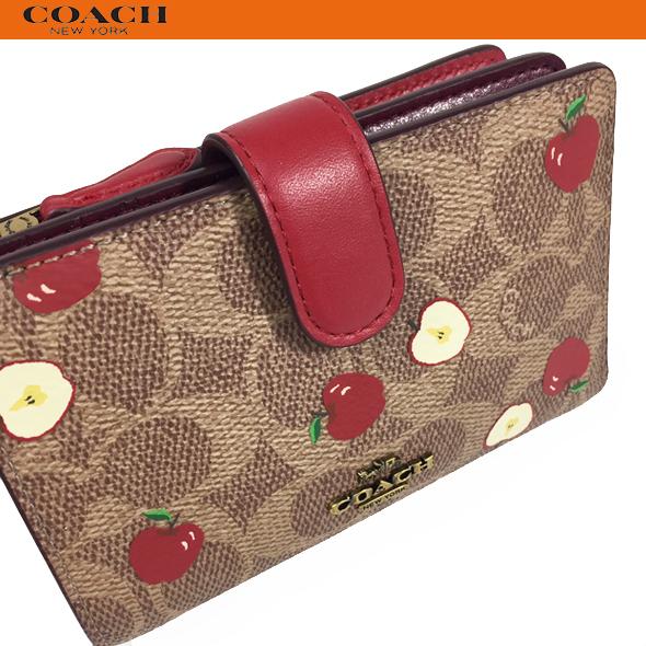 コーチ レディース 財布 二つ折り財布 COACH シグネチャー ミディアム