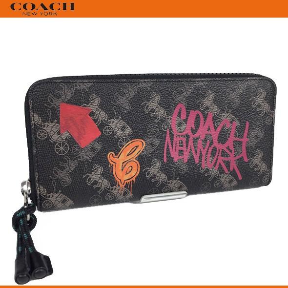 コーチ レディース 財布 長財布 アウトレット Coach スリム アコーディオン ジップ ウォレット ホース アンド キャリッジ F ブラック 新品 新作 Svpi9 Successストア 通販 Yahoo ショッピング