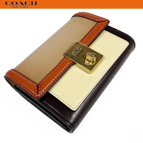 コーチ アウトレット レディース 財布 Coach ハットン ウォレット カラー ブロック レザー 242 人気商品 セール 新品 242 B4ptl Successストア 通販 Yahoo ショッピング