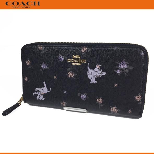 コーチ X ディズニー コラボ レディース 花柄 財布 長財布 Disney X Coach ダルメシアン フローラル プリント ブラック 101匹わんちゃん 新作 新品 Ima47 Successストア 通販 Yahoo ショッピング