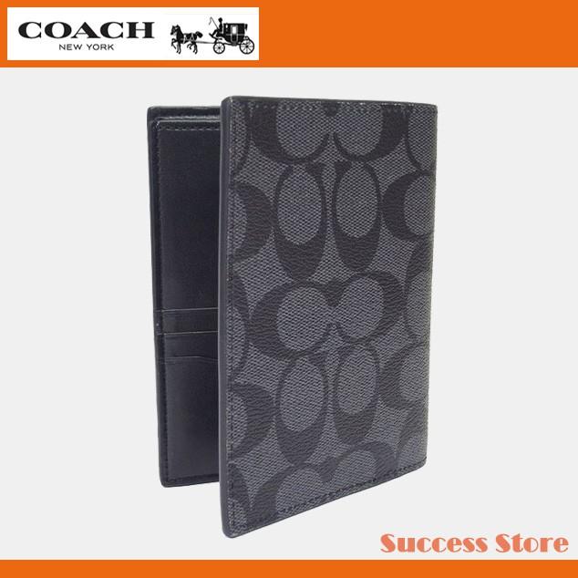 コーチ パスポートケース メンズ トラベル Coach シグネチャー F93518 Pvc パスポート ケース カードケース チャコールxブラック アウトレット 国内即発 93518 Successストア 通販 Yahoo ショッピング