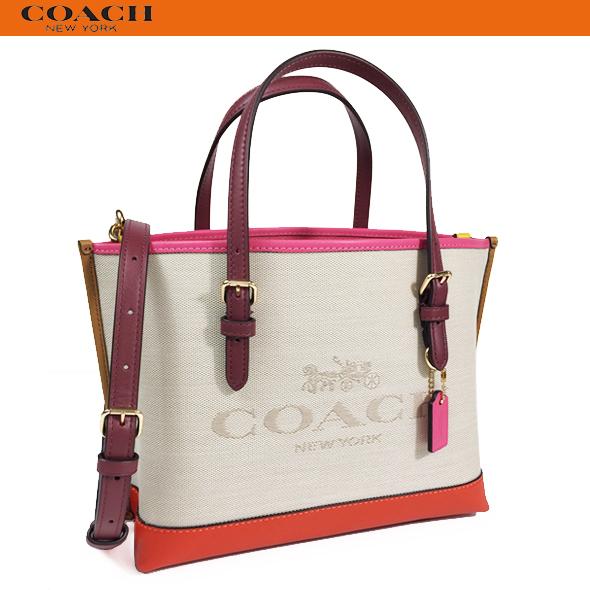 COACH カラーブロック モリー トートバッグ 2WAY ショルダーバッグ