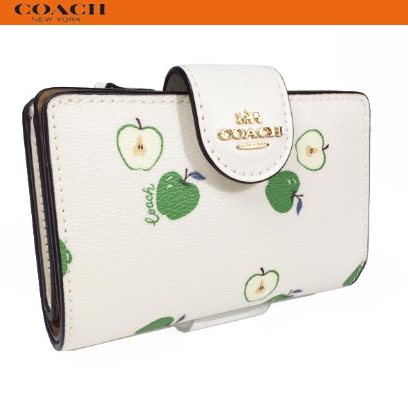 コーチ アウトレット レディース 財布 二つ折り財布 COACH ミディアム ウォレット アップル りんご C4116 チョーク グリーン 新品 :C4116-IMCAH:Successストア - 通販 - Yahoo!ショッピング