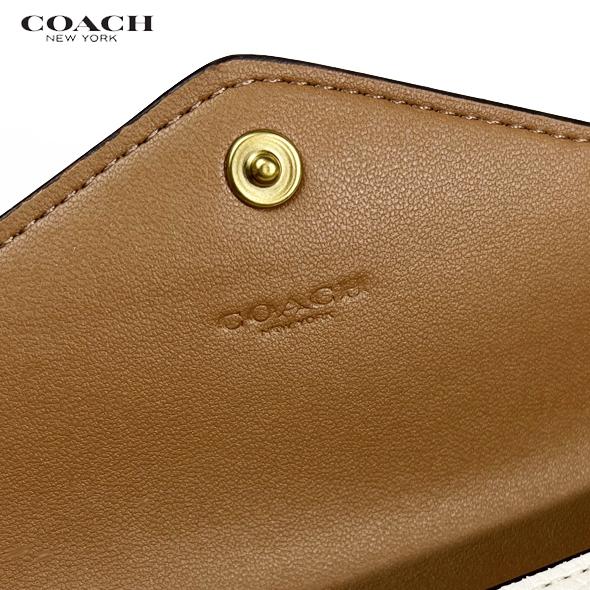 COACH コーチ 花柄 財布 長財布 ウイン ソフト ウォレット ペイント ダブ フローラル プリント C5999 チョーク 新作 新品 セール