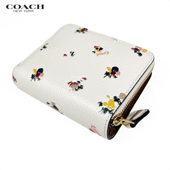 COACH コーチ 花柄 財布 二つ折り財布 ビフォルド ウォレット フローラル プリント C6001 マルチ レディース ブティックライン 新作 新品