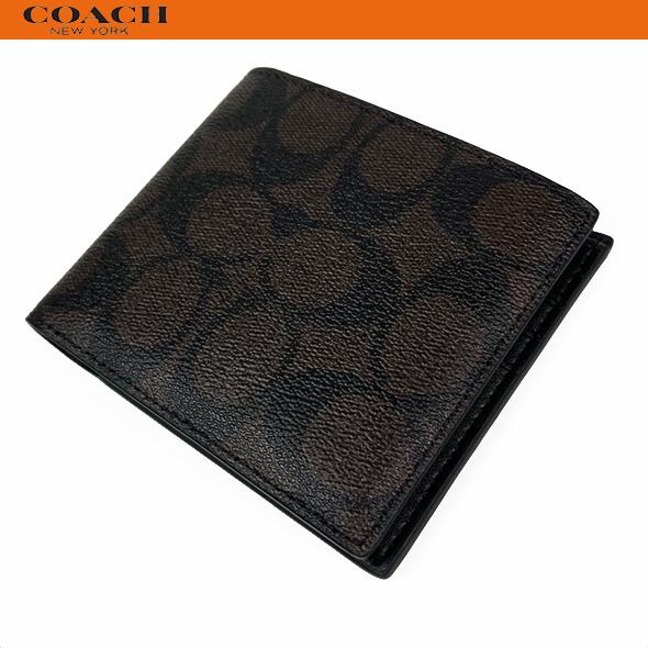 コーチ アウトレット メンズ 財布 二つ折り IDウォレット COACH コーチ アウトレット メンズ 財布 二つ折り IDウォレット COACH