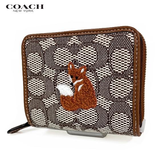 COACH コーチ 財布 二つ折り財布 シグネチャー テキストタイル
