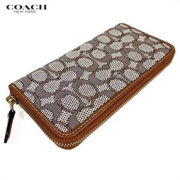 COACH コーチ 財布 長財布 シグネチャー テキストタイル ジャ COACH コーチ 財布 長財布 シグネチャー テキストタイル ジャ