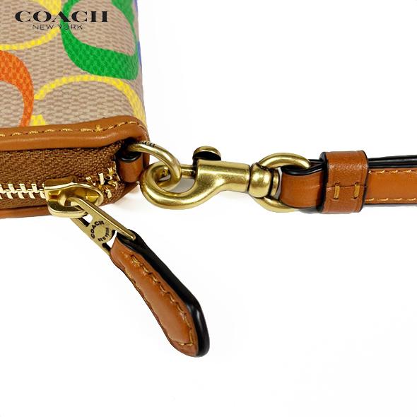 COACH コーチ 財布 長財布 コンチネンタル ウォレット レインボー