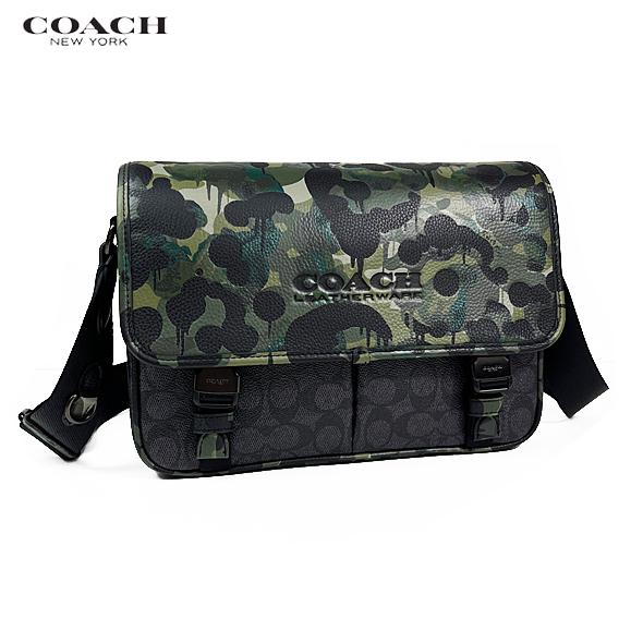 COACH 迷彩柄メッセンジャーバッグ 素敵でユニークな COACH 迷彩柄メッセンジャーバッグ バッグ