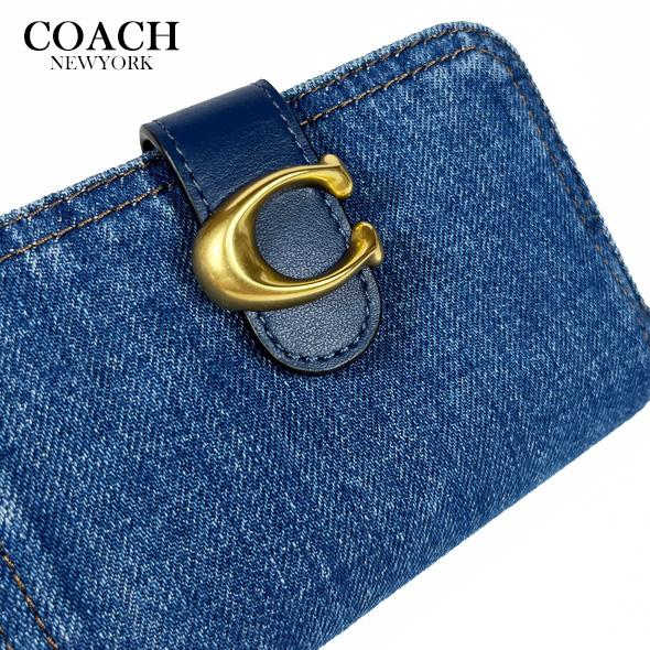 COACH（コーチ） 財布 二つ折り財布 タビー ウォレット CAN58 ディープ