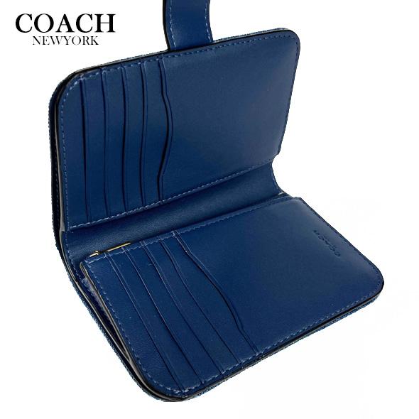 COACH（コーチ） 財布 二つ折り財布 タビー ウォレット CAN58 ディープ