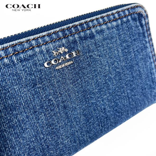 COACH デニム 長財布 COACH コーチ 財布 長財布 FCU150 CU150 デニム×ダークデニム