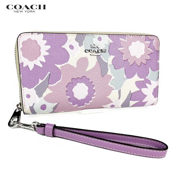 COACH F29395 フラワープリント 長財布 新品未使用 コーチ/長財布/フローラル プリント ロゴ スリム エンベロープ