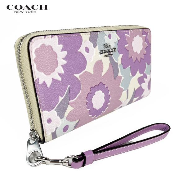 COACH コーチ レディース 花柄 財布 長財布 ロング ウォレット