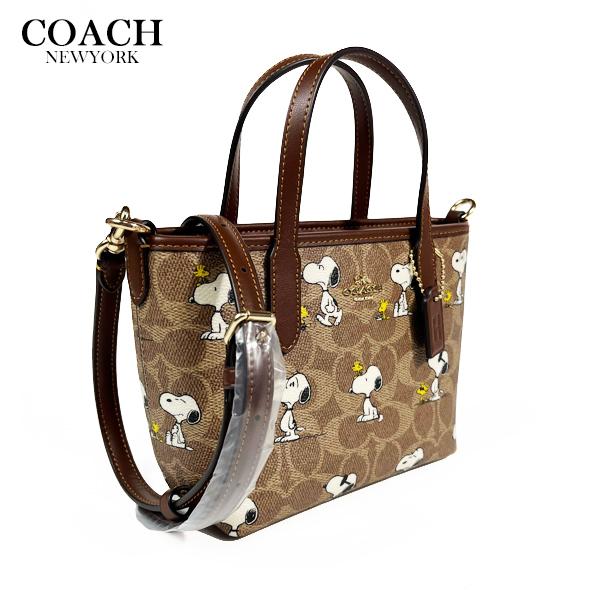 COACH X PEANUTS コーチ スヌーピー コラボ ミニ トート バッグ
