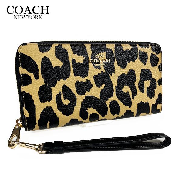 COACH（コーチ） レディース ヒョウ柄 財布 長財布 ロング ウォレット