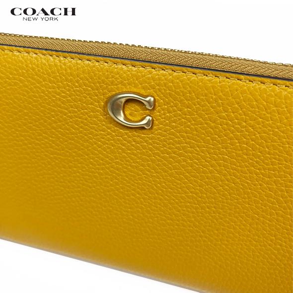 COACH コーチ 財布 長財布 アコーディオン ジップ ウォレット レザー CC489 バターカップ イエロー 人気 新作 新品 セール｜success0613｜03