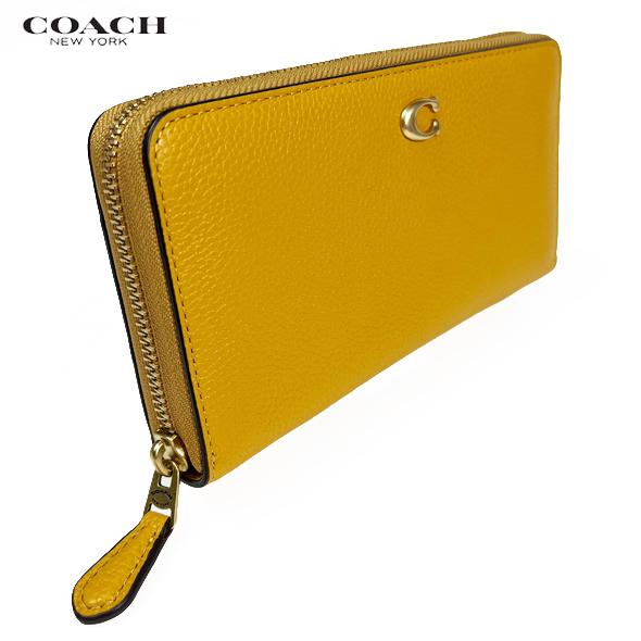 COACH コーチ 財布 長財布 アコーディオン ジップ ウォレット レザー CC489 バターカップ イエロー 人気 新作 新品 セール｜success0613｜04